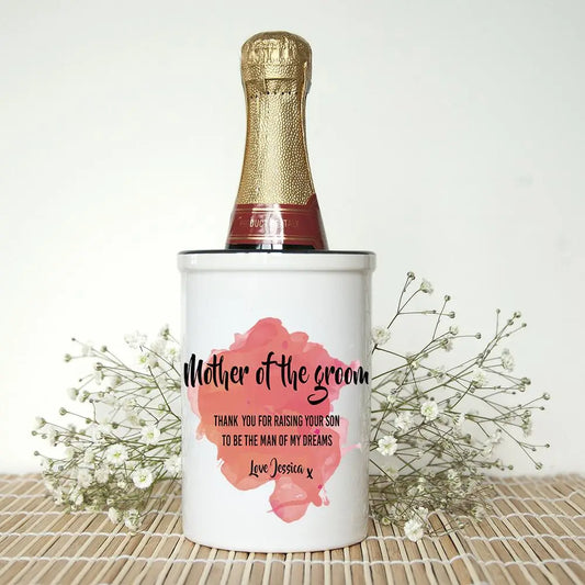 Personalised Mother of the Groom Mini Champagne Bucket and Vase - Spellbound