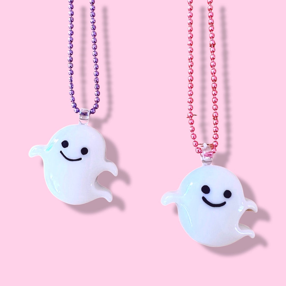 Pop Cutie Halloween Ghost Kids Necklace - Spellbound