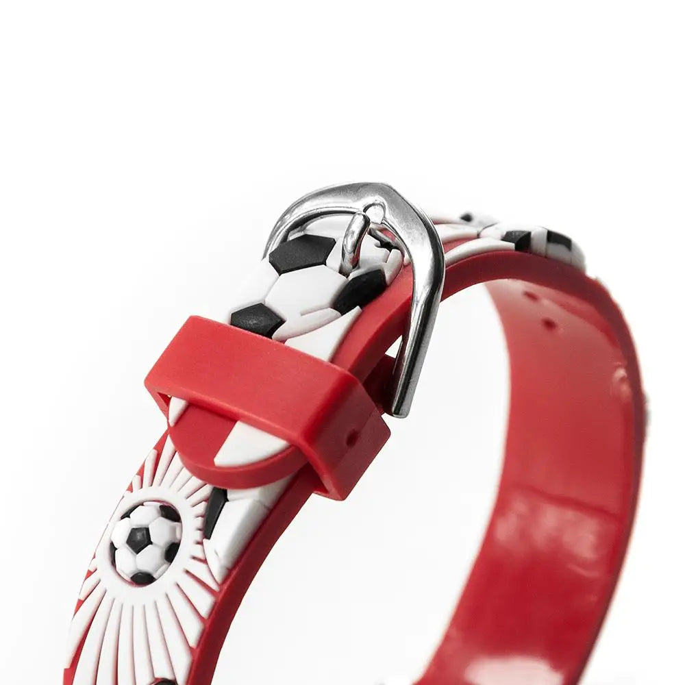 Kids Personalised Red Football Watch - Spellbound