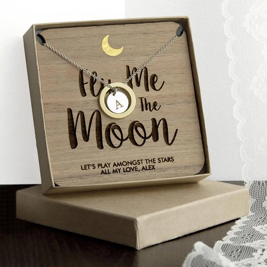Personalised Fly Me To The Moon Necklace & Keepsake - Spellbound