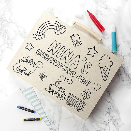 Personalised Colour Your Own Children's Colouring Set - Spellbound