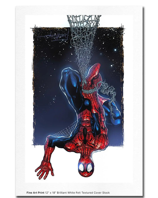 Spider-man: Umm, Hey - 12" X 18" Fine Art Print - Spellbound