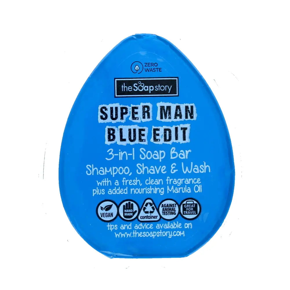 Super Man Blue Edit 3 in 1 Shampoo Shave + Wash Bar - Spellbound