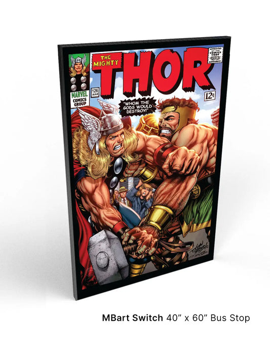Thor #126: Cover Recreation - 40" X 60" Canvas and Frame - Spellbound