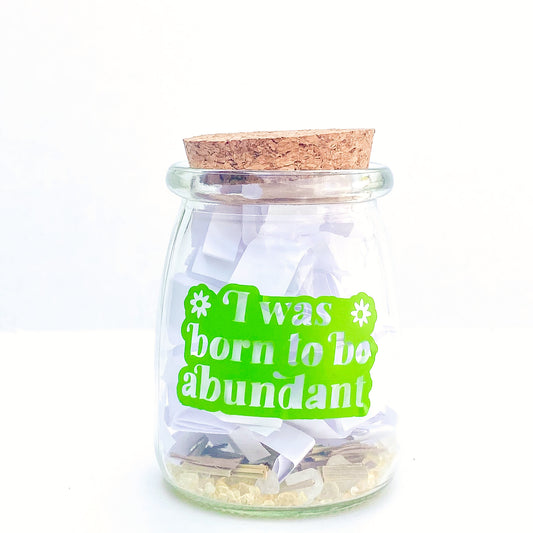 Money Affirmations for wealth and prosperity Jar the self help shop faire