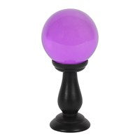 SMALL PURPLE CRYSTAL BALL ON STAND - Spellbound