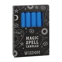 PACK OF 12 BLUE 'WISDOM' SPELL CANDLES - Spellbound