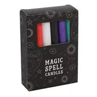 PACK OF 12 MIXED SPELL CANDLES - Spellbound