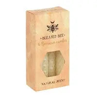 PACK OF 6 CREAM BEESWAX SPELL CANDLES - Spellbound
