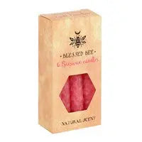 PACK OF 6 PINK BEESWAX SPELL CANDLES - Spellbound