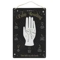 PALM READING METAL SIGN - Spellbound