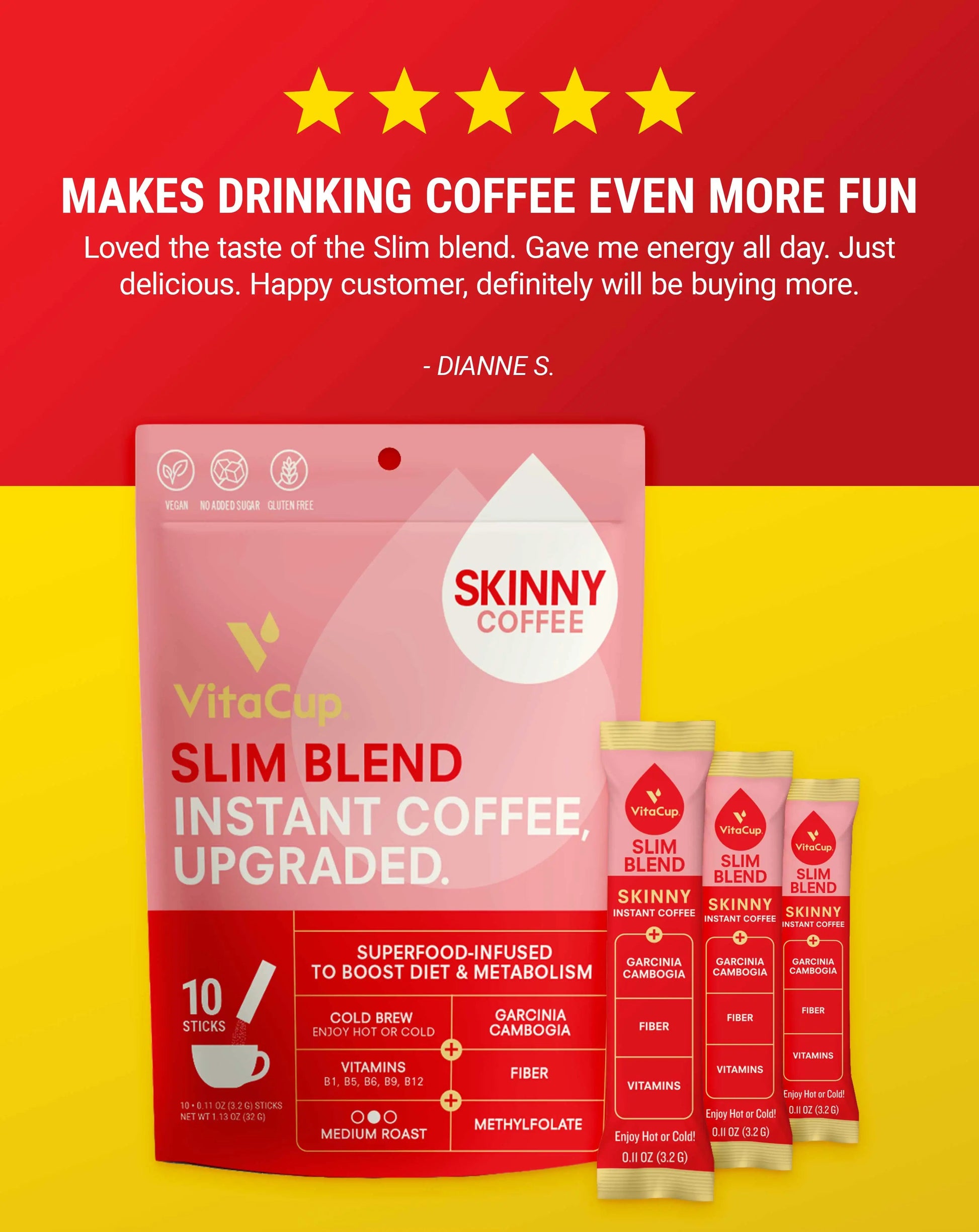 10ct Slim Instant Coffee Sticks - Spellbound
